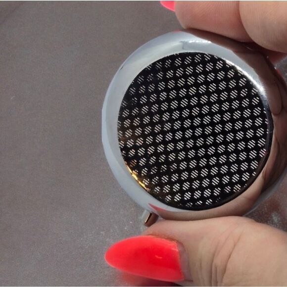 Pink Butterfly Pill Box Medicine Mini Stainless Steel Case Mirrored Travel Purse - Picture 4 of 6